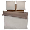 WENDEBETTWÄSCHE Micro Pattern Makosatin 200/200 cm  - Beige/Grau, Basics, Textil (200/200cm) - Joop!
