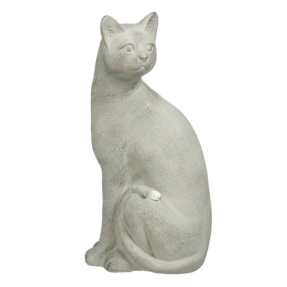 DÍSZ MACSKA - bézs, Basics, fém (27.5/21.5/54.5cm)