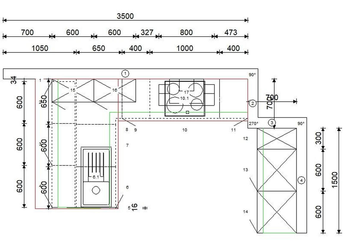 ECKKÜCHE  in Grau, Kaschmir, Tannenholzfarben  - Kaschmir/Tannenholzfarben, Design, Holzwerkstoff/Metall (121,6/280/150cm) - Xora