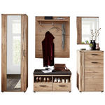 GARDEROBE  in 265/205/41 cm  - Eichefarben, Natur, Holz/Textil (265/205/41cm) - Linea Natura