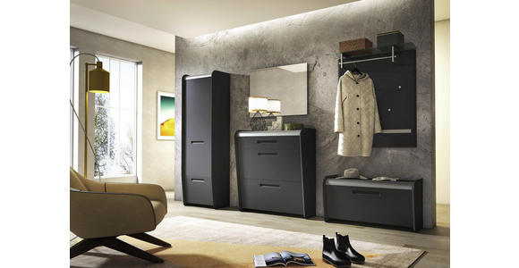 GARDEROBENPANEEL 95/104/29 cm - Anthrazit, Design, Holzwerkstoff (95/104/29cm) - Dieter Knoll