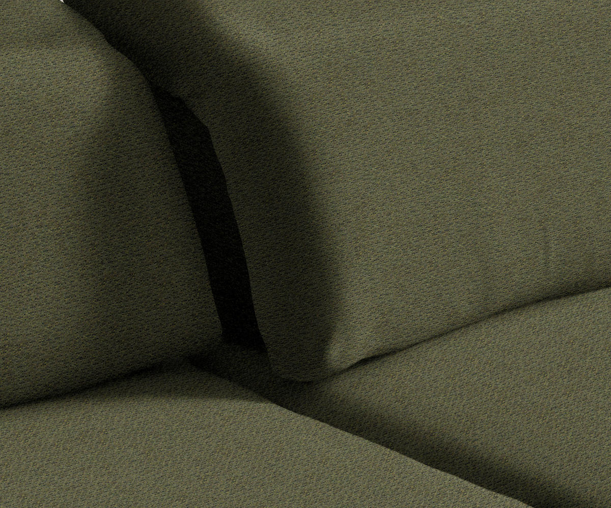 HÖRNSOFFA i chenille grön  - grön/svart, Design, metall/textil (289/180cm) - MID.YOU