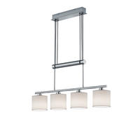 HÄNGLAMPA GARDA 77/150/13 cm  - vit, Design, metall/textil (77/150/13cm) - Trio Leuchten