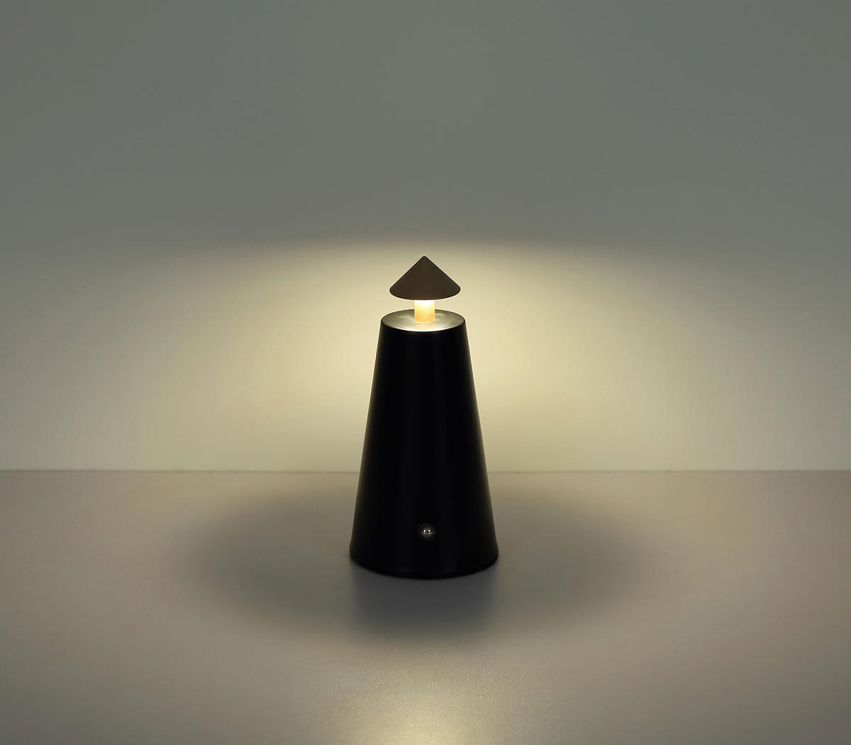 AKKU-TISCHLEUCHTE LIVA 9/19 cm  - Schwarz/Weiß, Design, Kunststoff/Metall (9/19cm) - Globo