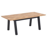 COUCHTISCH in Holzwerkstoff 120/60/45 cm  - Eichefarben/Schwarz, KONVENTIONELL, Holzwerkstoff (120/60/45cm) - MID.YOU