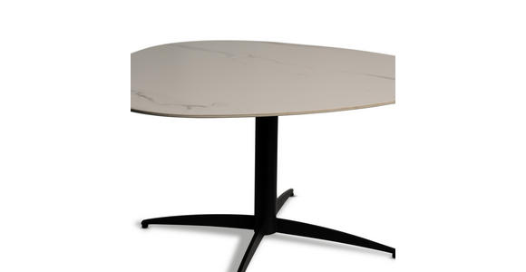 COUCHTISCH - Schwarz/Weiß, Design, Stein/Metall (40/40/35cm) - Xora