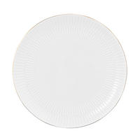 FRUKOSTTALLRIK  22,5 cm   - vit/guldfärgad, Klassisk, keramik (22,5cm) - Seltmann Weiden