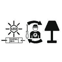 GOLVLAMPA 2/2/150 cm    - vit/svart, Basics, metall/plast (2/2/150cm) - Eglo