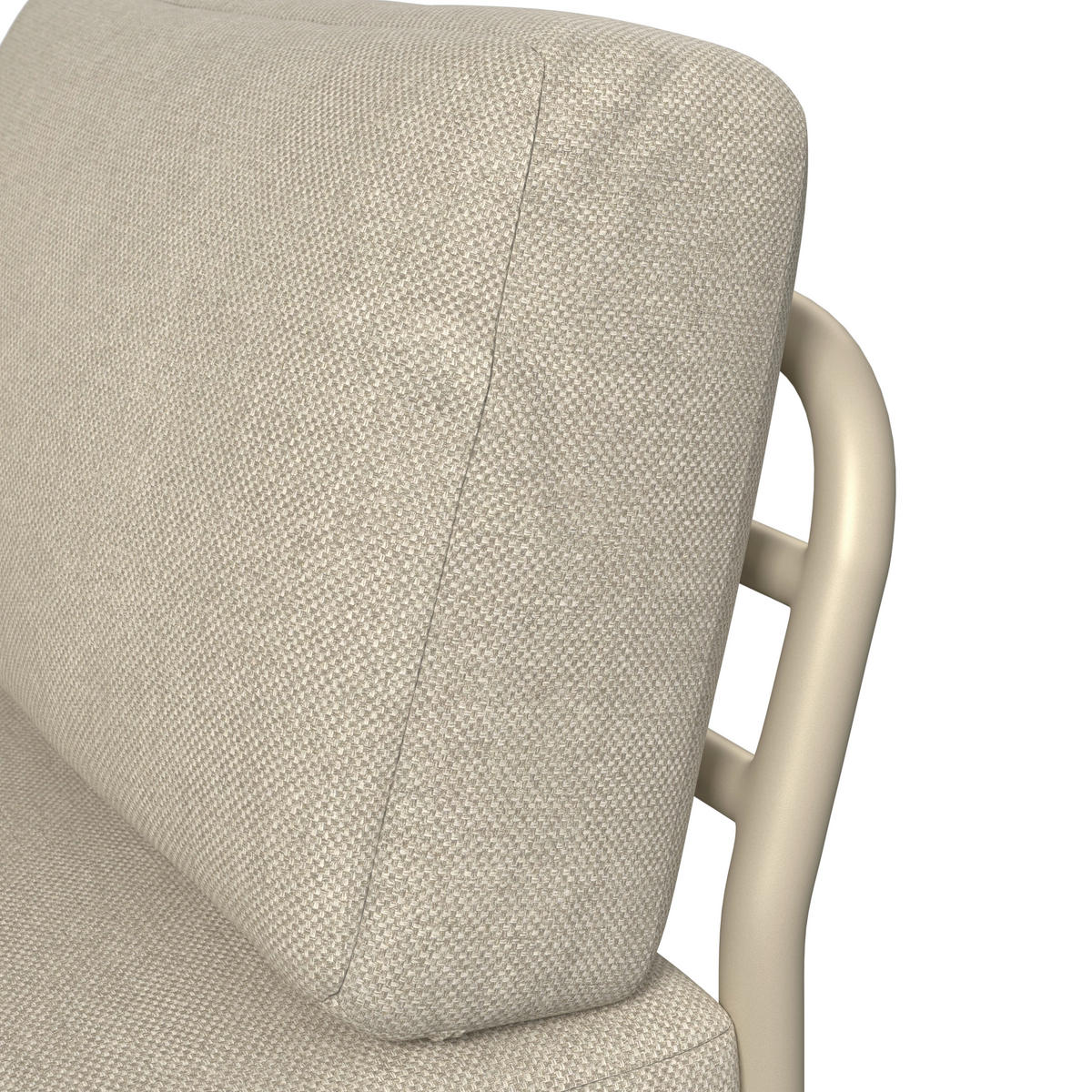 LOUNGEGARNITUR 169/289 cm Aluminium  - Sandfarben/Beige, Design, Textil/Metall (169/289cm) - Amatio