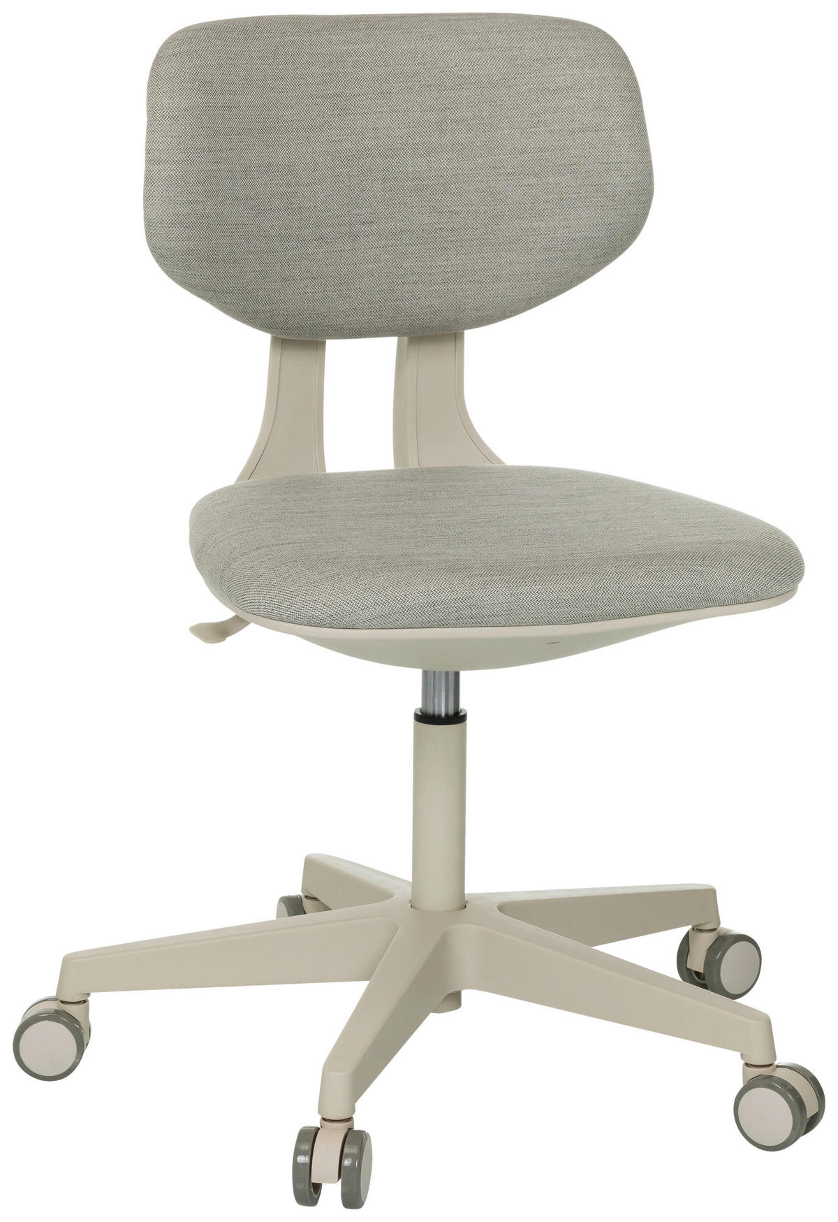 OTOČNÁ ŽIDLE PRO MLÁDEŽ, struktura, šedá - šedá/šedobílá, Moderní, textil/plast (51/72 - 87/51cm) - MID.YOU