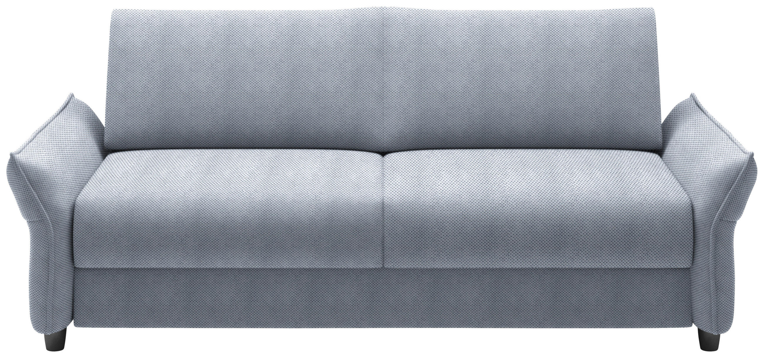 SCHLAFSOFA Webstoff Blaugrau  - Blaugrau/Schwarz, KONVENTIONELL, Kunststoff/Textil (198/82/106cm) - MID.YOU
