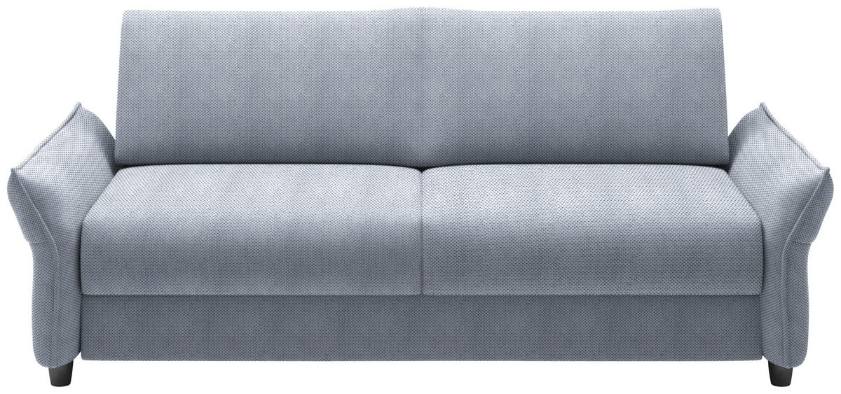SCHLAFSOFA in Textil Blaugrau  - Blaugrau/Schwarz, Konventionell, Kunststoff/Textil (198/82/106cm) - Ti'me