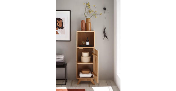 MIDISCHRANK 40/115/35 cm  - Wildeiche, Basics, Holz (40/115/35cm) - Linea Natura