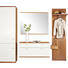 GARDEROBE - Nussbaumfarben/Weiß, Design, Holz/Holzwerkstoff (60/120/60/218,3/39,1cm) - Invivus GARDEROBE - Nussbaumfarben/Weiß, Design, Holz/Holzwerkstoff (60/120/60/218,3/39,1cm) - Invivus