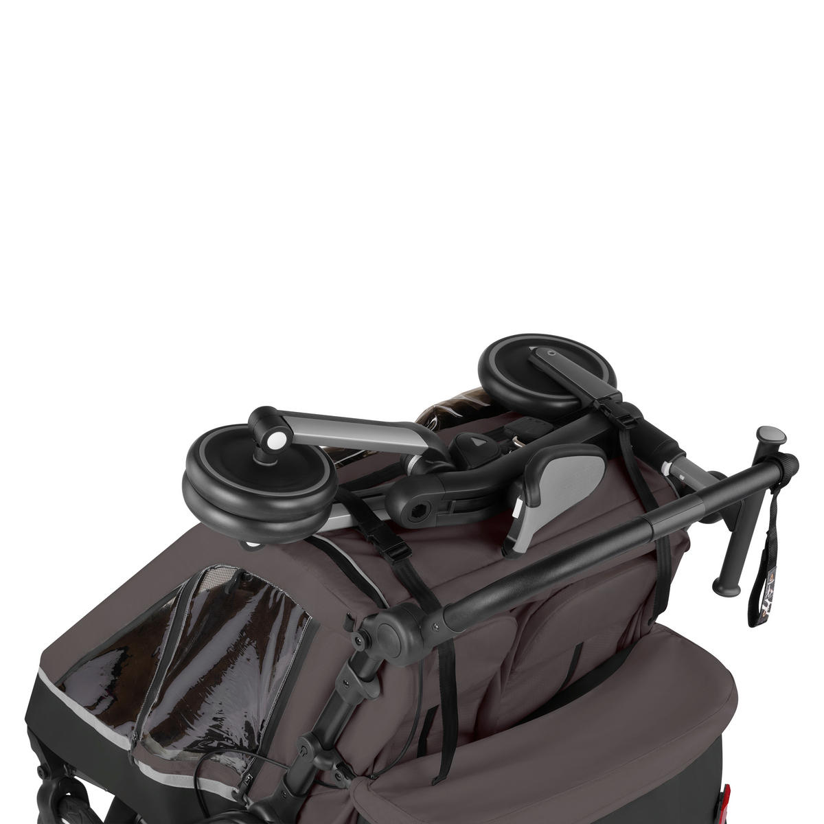 FAHRRADANHÄNGER   Tour 2  - Graubraun, Basics, Textil (81/53/56cm) - ABC Design