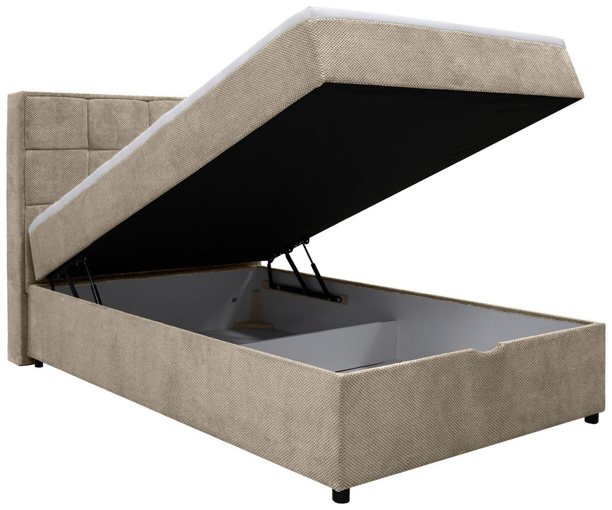BOXBETT 120/200 cm  in Creme  - Creme, MODERN, Holz/Holzwerkstoff (120/200cm) - MID.YOU