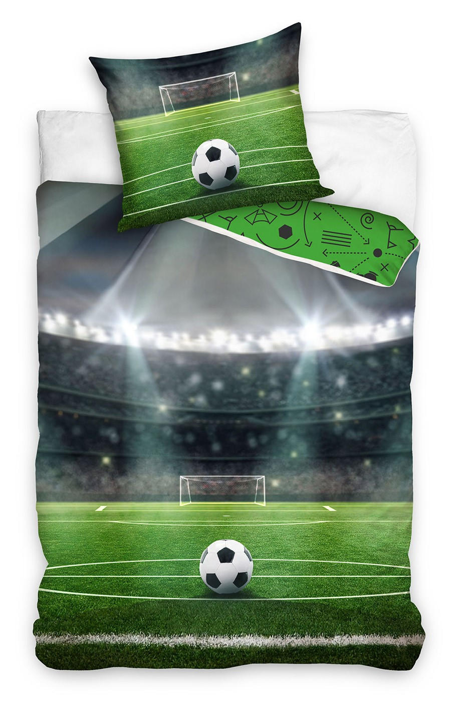 DEČJA POSTELJINA FUSSBALL 135/200 cm tekstil višebojna  - višebojna, Osnovno, tekstil (135/200cm)