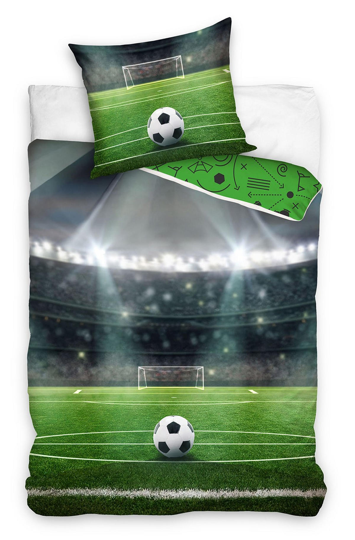 DJEČJA POSTELJINA 135/200 cm  FUSSBALL  - višebojno, Basics, tekstil (135/200cm)