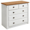 KOMMODE  in 101/87/48 cm  - Laugenfarbig/Weiß, ROMANTIK / LANDHAUS, Holz/Metall (101/87/48cm) - Boxxx