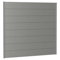 SICHTSCHUTZ - Grau, Basics, Metall (194/182/4,4cm) - Biohort