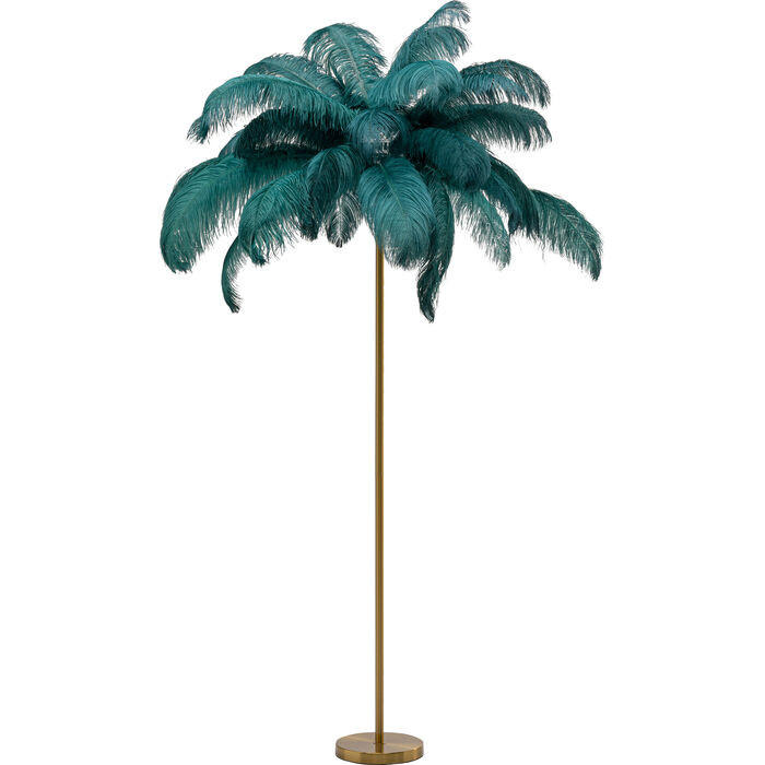 STEHLEUCHTE  65/165/65 cm   - Messingfarben/Grün, MODERN, Metall (65/165/65cm) - Kare-Design