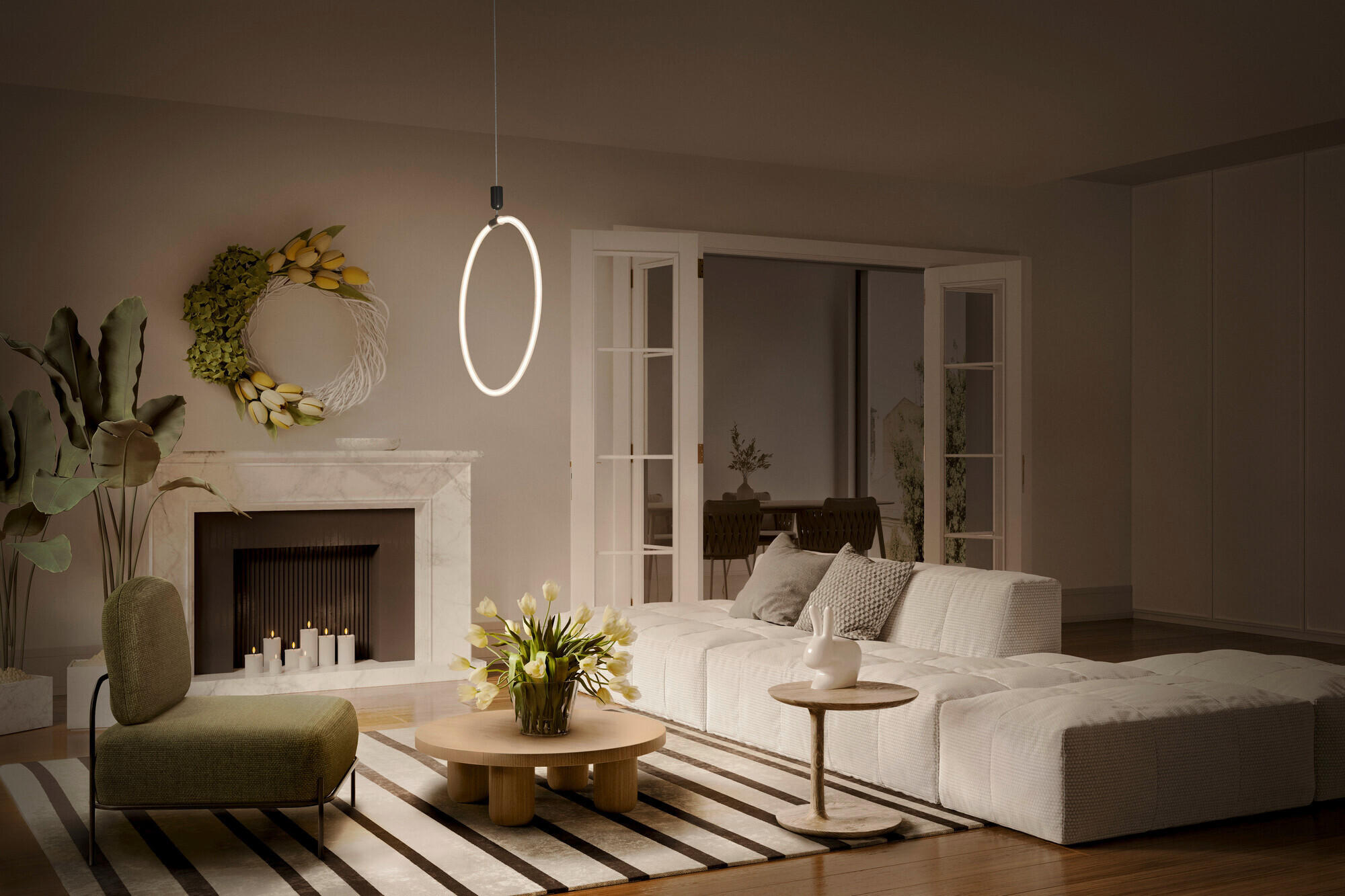 LED-PENDELLEUCHTE 49,8/150 cm  - Dunkelgrau, KONVENTIONELL, Kunststoff (49,8/150cm) - Ledvance