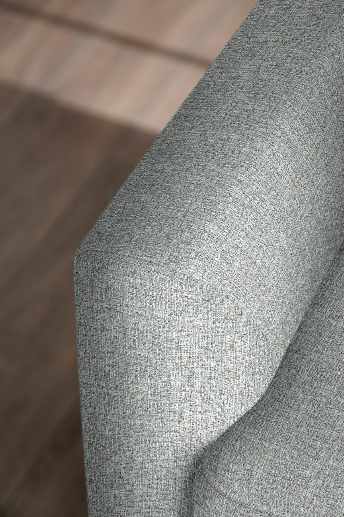 ECKSOFA in Flachgewebe Hellgrau  310/195 cm  - Hellgrau/Schwarz, Design, Textil/Metall (310/195cm) - Schöner Wohnen