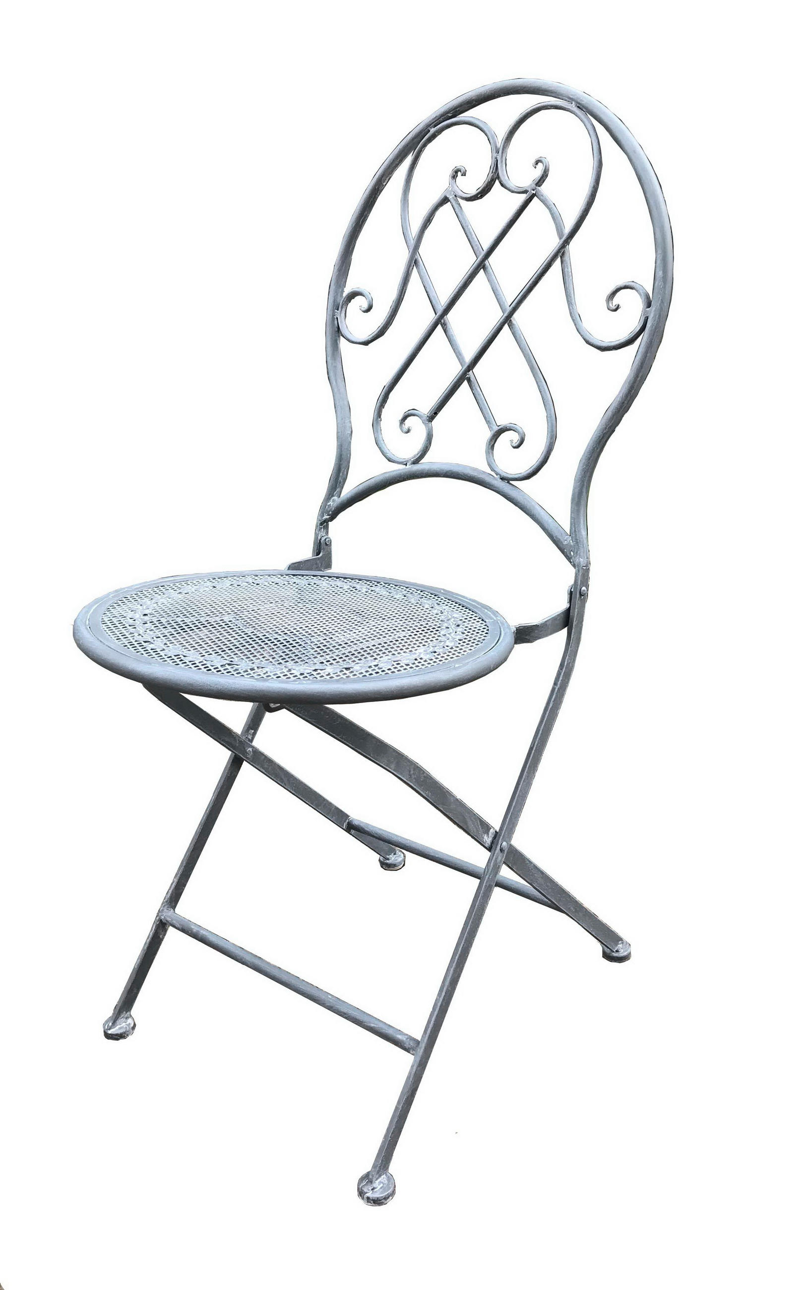 BAŠTENSKA STOLICA - zelena/braon, Lajfstajl, metal (43/89/48cm)