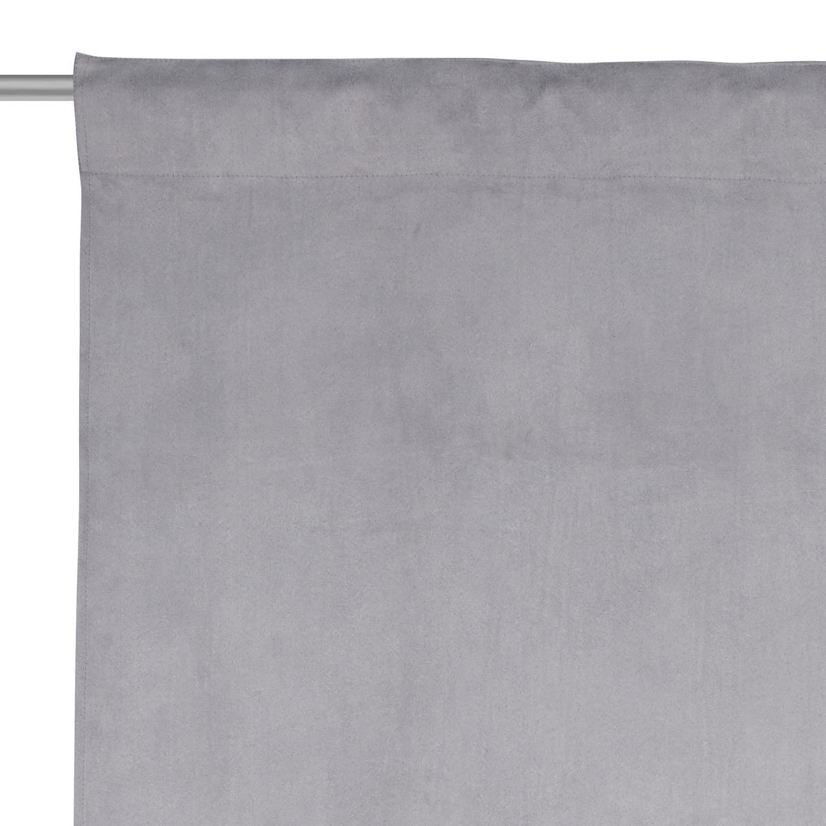 FERTIGVORHANG blickdicht  - Anthrazit, Design, Textil (132/255cm) - Novel