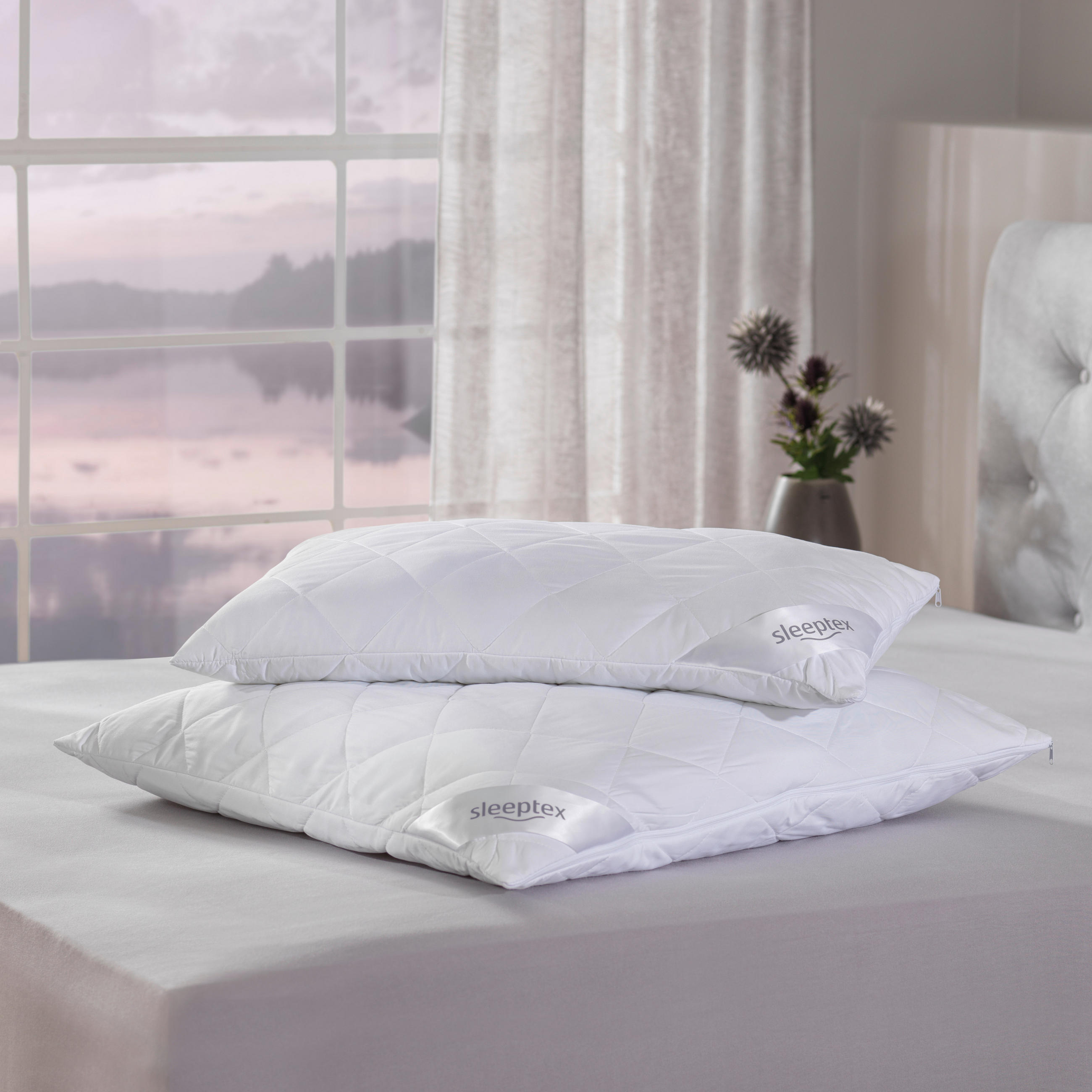 KOPFKISSEN  Oviedo  40/80 cm       - Weiß, Basics, Textil (40/80cm) - Sleeptex