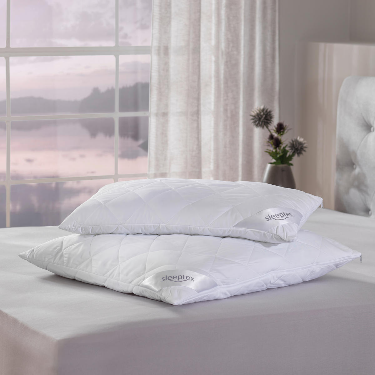 KOPFKISSEN  Oviedo  40/80 cm       - Weiß, Basics, Textil (40/80cm) - Sleeptex