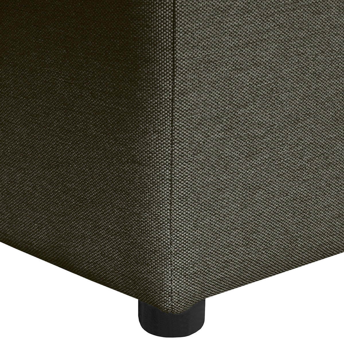 ECKSOFA Naomi Dunkelgrau Mikrofaser Rückenkissen  - Dunkelgrau/Schwarz, Design, Kunststoff/Textil (243/284cm) - P & B