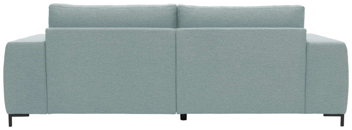 BIGSOFA Webstoff Blau  - Blau/Schwarz, Design, Textil/Metall (242/88/88cm) - LOOKS by W.Joop