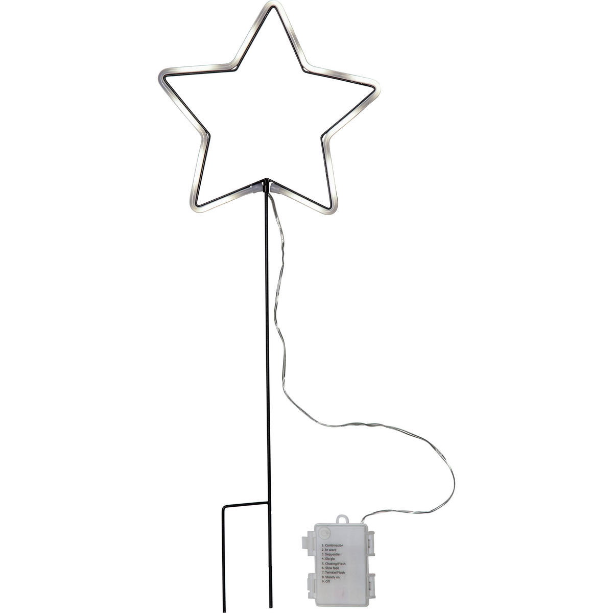 STIMMUNGSLEUCHTER 22,0/1,5/58,0 cm   - Schwarz/Weiß, KONVENTIONELL, Kunststoff/Metall (22,0/1,5/58,0cm) - Eglo