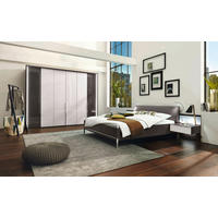 SCHLAFZIMMER Braun, Weiß  - Braun/Weiß, Design, Glas/Holzwerkstoff (180/200cm) - Musterring