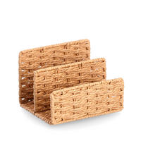 BRIEFABLAGE Metall, Papier Naturfarben  - Naturfarben, Basics, Papier/Metall (15,5/12,5/10,6cm) - Zeller Present