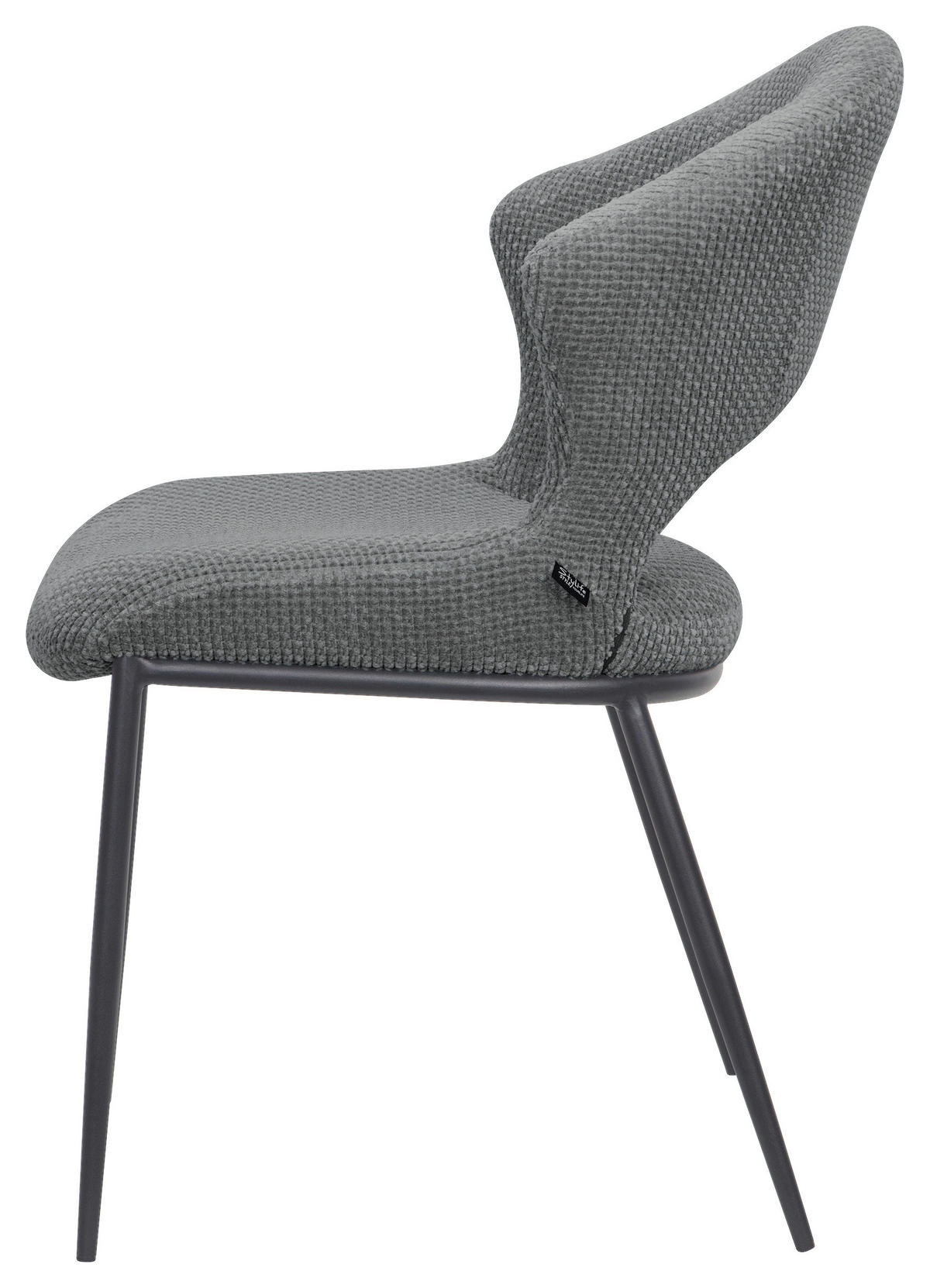 STUHL   Webstoff  Grün  - Schwarz/Grün, Design, Textil/Metall (56,5/83,5/63,5cm) - Stylife