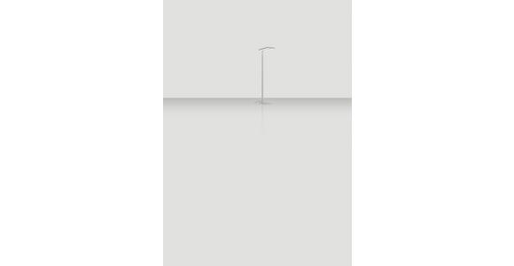 LED-STEHLEUCHTE 61/28/195 cm - Klar/Chromfarben, KONVENTIONELL, Kunststoff/Metall (61/28/195cm) - Novel