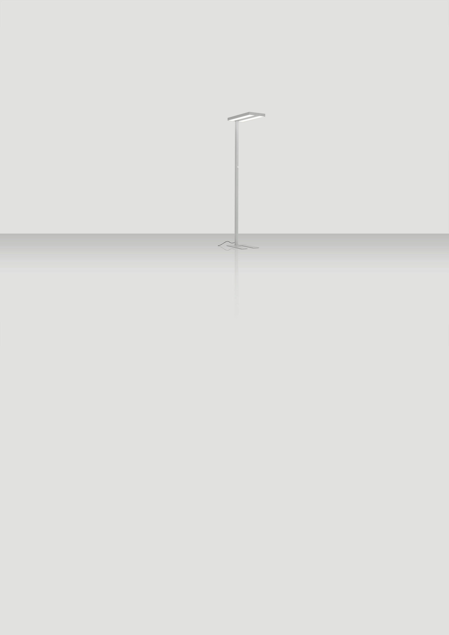 LED-STEHLEUCHTE 61/28/195 cm    - Klar/Chromfarben, KONVENTIONELL, Kunststoff/Metall (61/28/195cm) - Novel