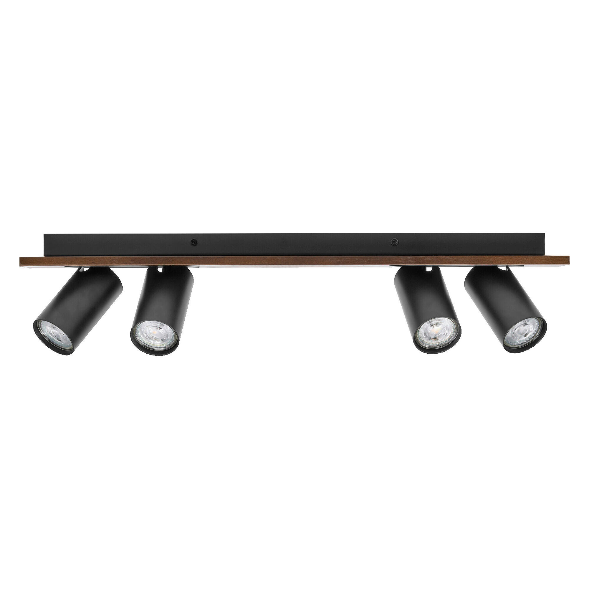 LED-STRAHLER 60/10/14,2 cm   - Schwarz/Naturfarben, Basics, Holz/Metall (60/10/14,2cm) - Osram