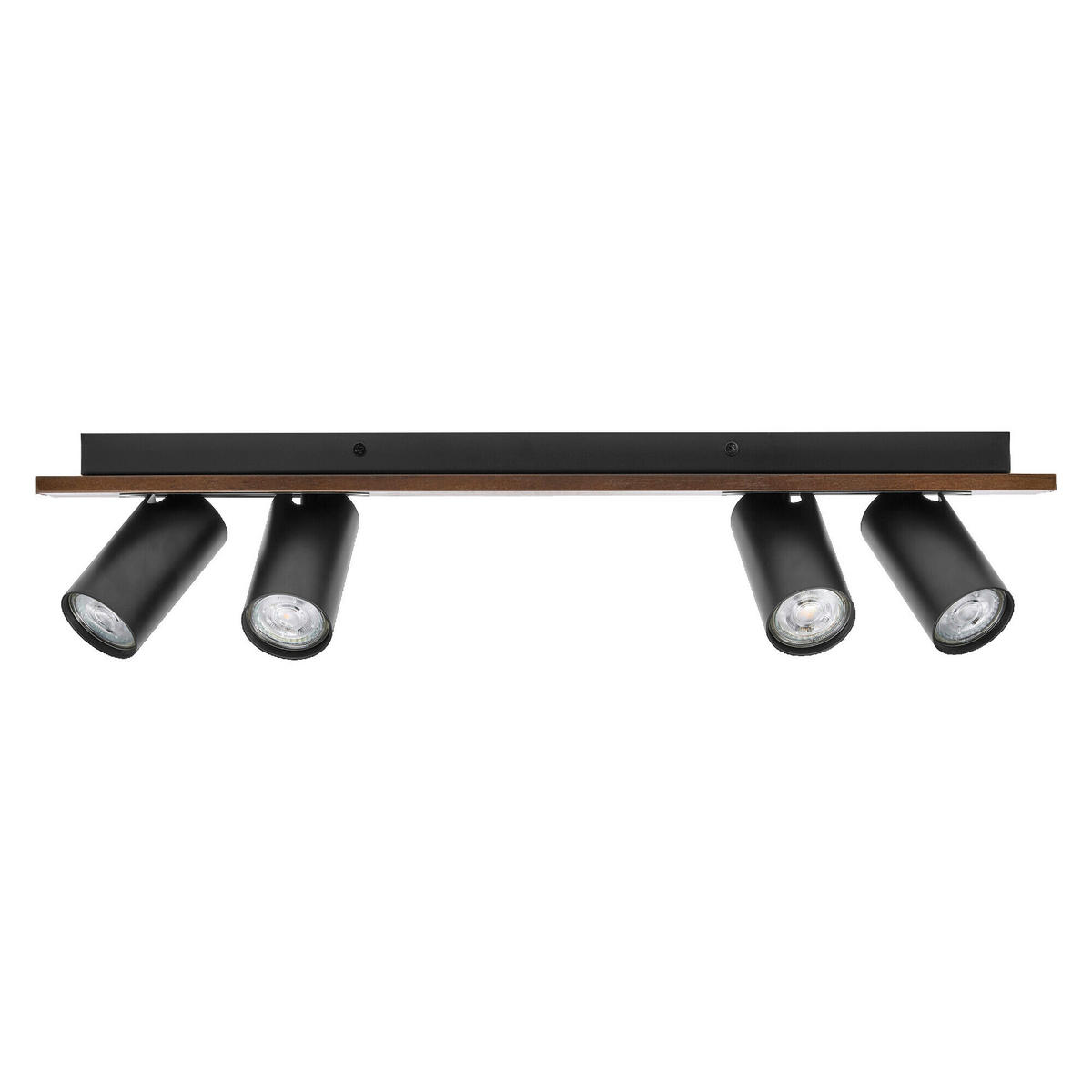 LED-STRAHLER 60/10/14,2 cm   - Schwarz/Naturfarben, Basics, Holz/Metall (60/10/14,2cm) - Osram