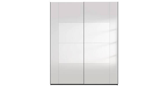 SCHWEBETÜRENSCHRANK in Graphitfarben - Graphitfarben, Design, Glas/Holzwerkstoff (181/223/68cm) - Xora