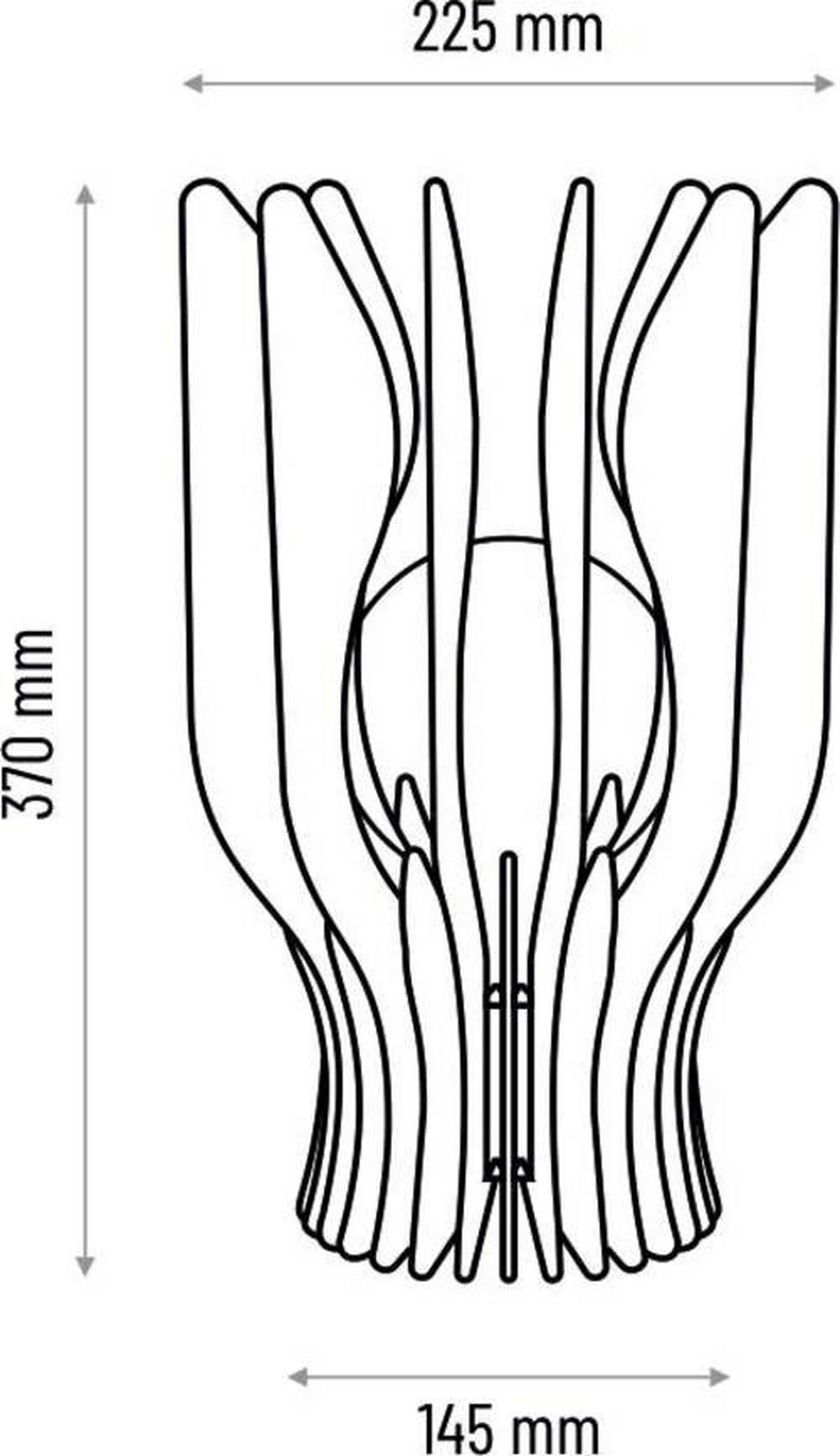 TISCHLEUCHTE Gracili 23/37 cm   - Naturfarben, Natur, Holzwerkstoff (23/37cm)