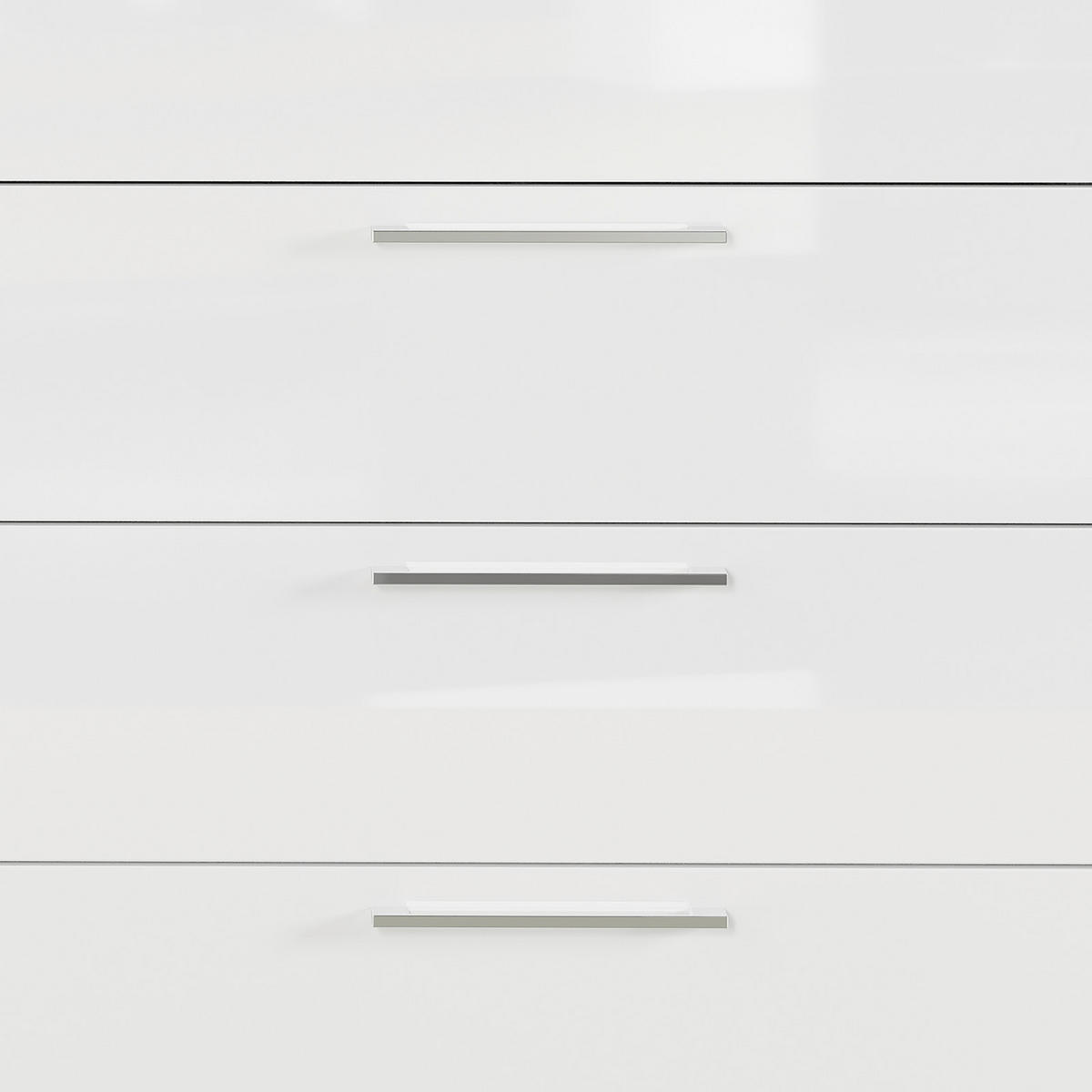 SIDEBOARD  in 186/107/40 cm  - Chromfarben/Schwarz, MODERN, Holzwerkstoff/Kunststoff (186/107/40cm) - Germania