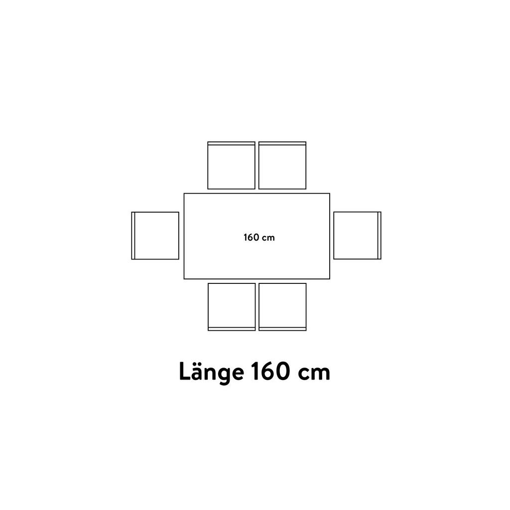 Thumbnail - Celina Home Esstisch London, Schwarz, Metall, Holzwerkstoff, rechteckig, eckig, 95x76x160 cm, in verschiedenen Größen er...