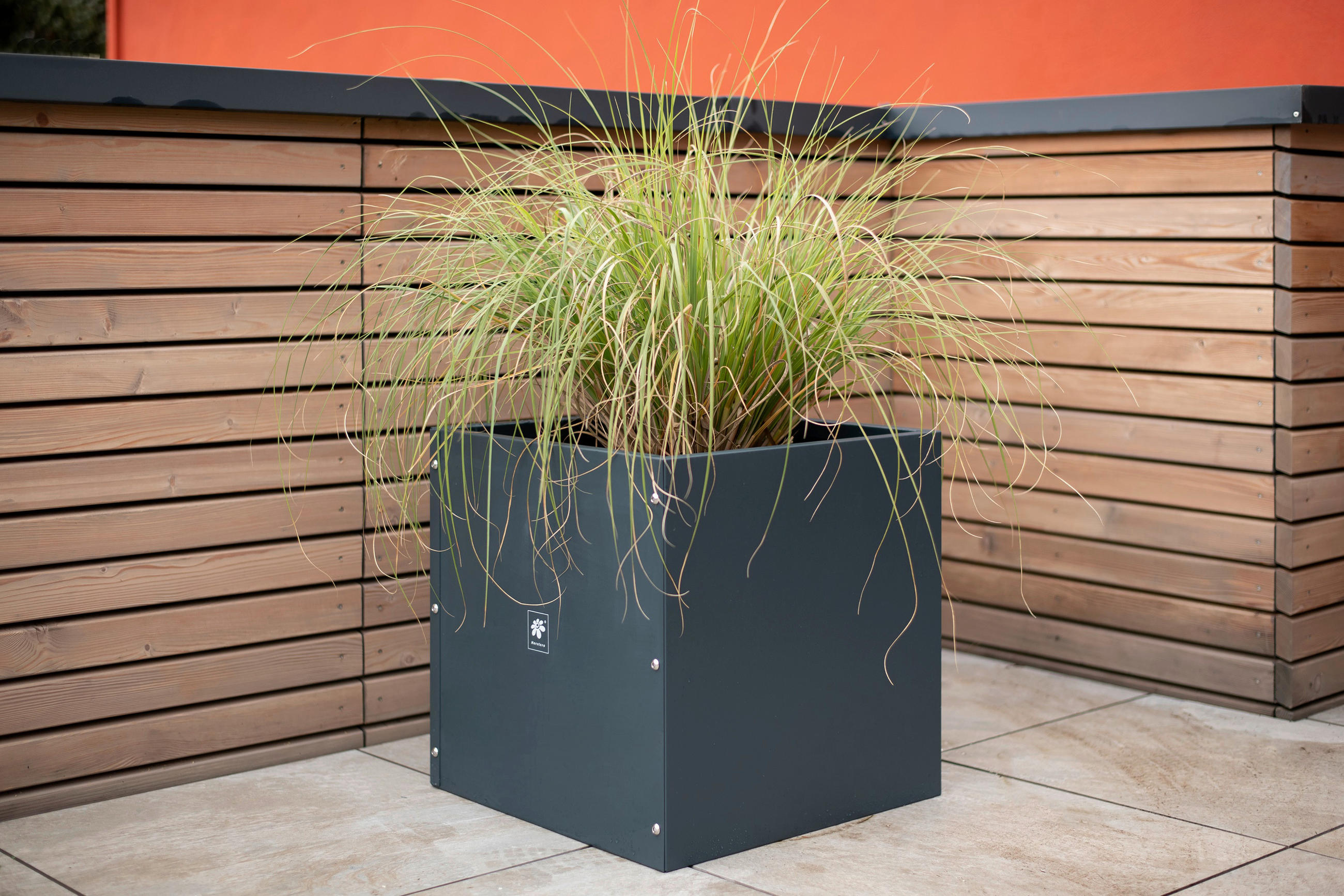 PFLANZENTOPF   - Anthrazit, Basics, Metall (50/50/50cm) - Ambia Garden