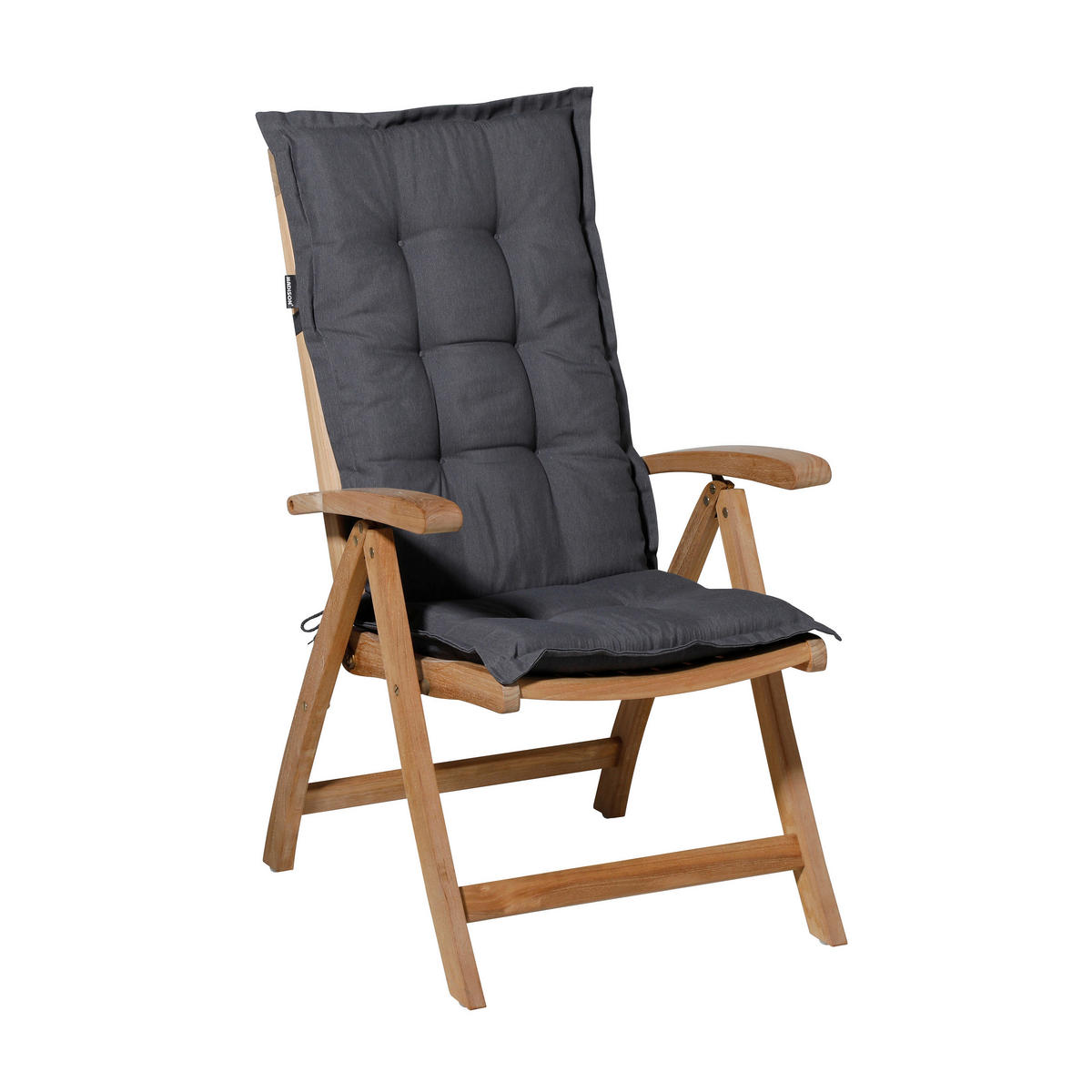 SESSELAUFLAGE Uni  - Graphitfarben, Basics, Textil (50/7/123cm)