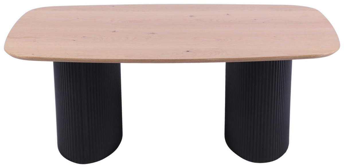 DOHÁNYZÓASZTAL fa, faalapú anyag 120/70/45 cm   - tölgyfa színű/fekete, Design, faalapú anyag/fa (120/70/45cm) - Stylife