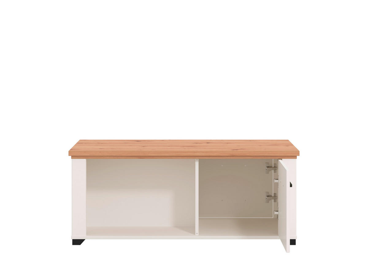 KONFERENČNÍ STOLEK, bílá, dub artisan, kompozitní dřevo, 115/48/56 cm - bílá/dub artisan, Basics, kompozitní dřevo (115/48/56cm) - Landscape