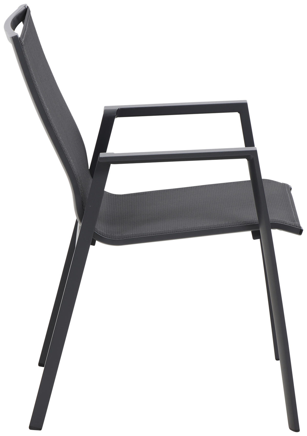 STAPELSESSEL Aluminium Anthrazit  - Anthrazit, Basics, Keramik/Kunststoff (100/88/180cm) - Siena Garden